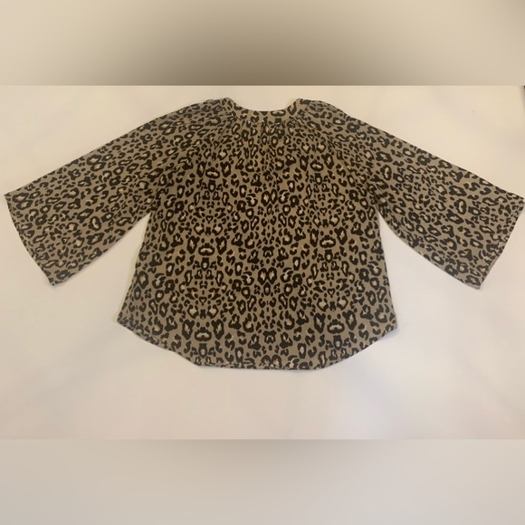 Karlie leopard print blouse, women’s size large (bin G) - Picture 1 of 5